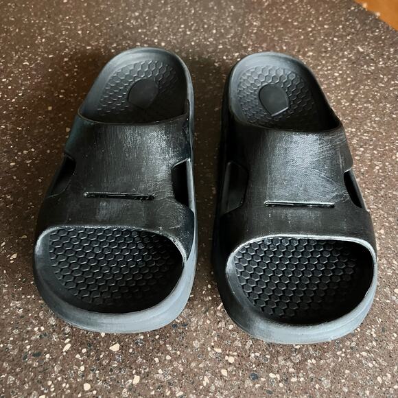 Spenco Fusion Pearl Mens Slide Sandal - Size 11 Mens Black - Picture 5 of 7